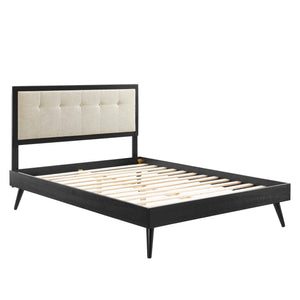 Willow Wood King Platform Bed With Splayed Legs by Modway