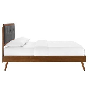 Willow Wood King Platform Bed With Splayed Legs by Modway