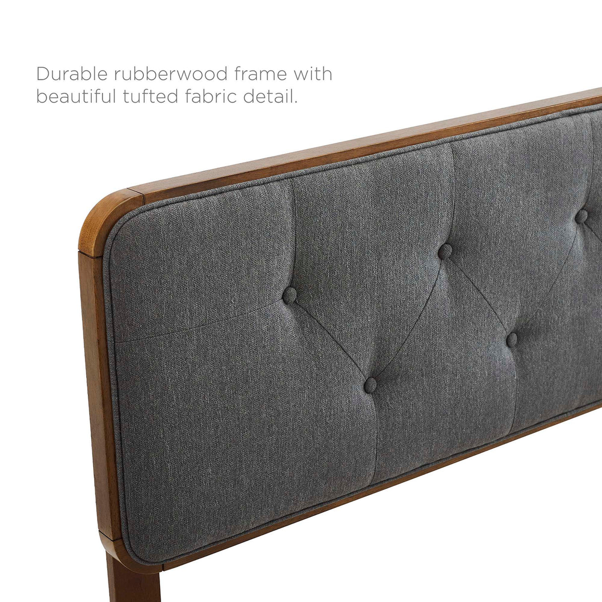 Bridgette Wood King Platform Bed with Angular Frame by Modway