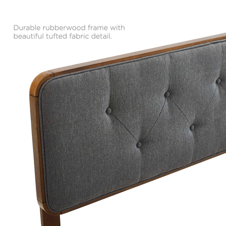Bridgette Wood King Platform Bed with Angular Frame by Modway