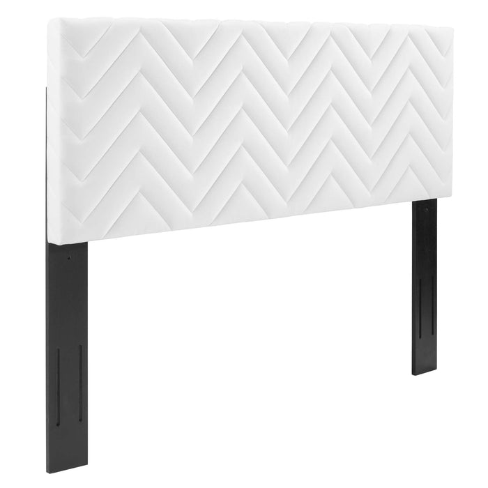 Mercy Chevron Tufted Performance Velvet Headboard by Modway