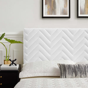 Mercy Chevron Tufted Performance Velvet Twin Headboard by Modway