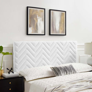 Mercy Chevron Tufted Performance Velvet Full/Queen Headboard by Modway