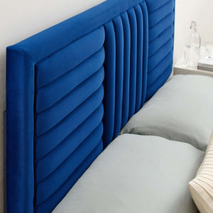 Believe Channel Tufted Performance Velvet Full/Queen Headboard by Modway