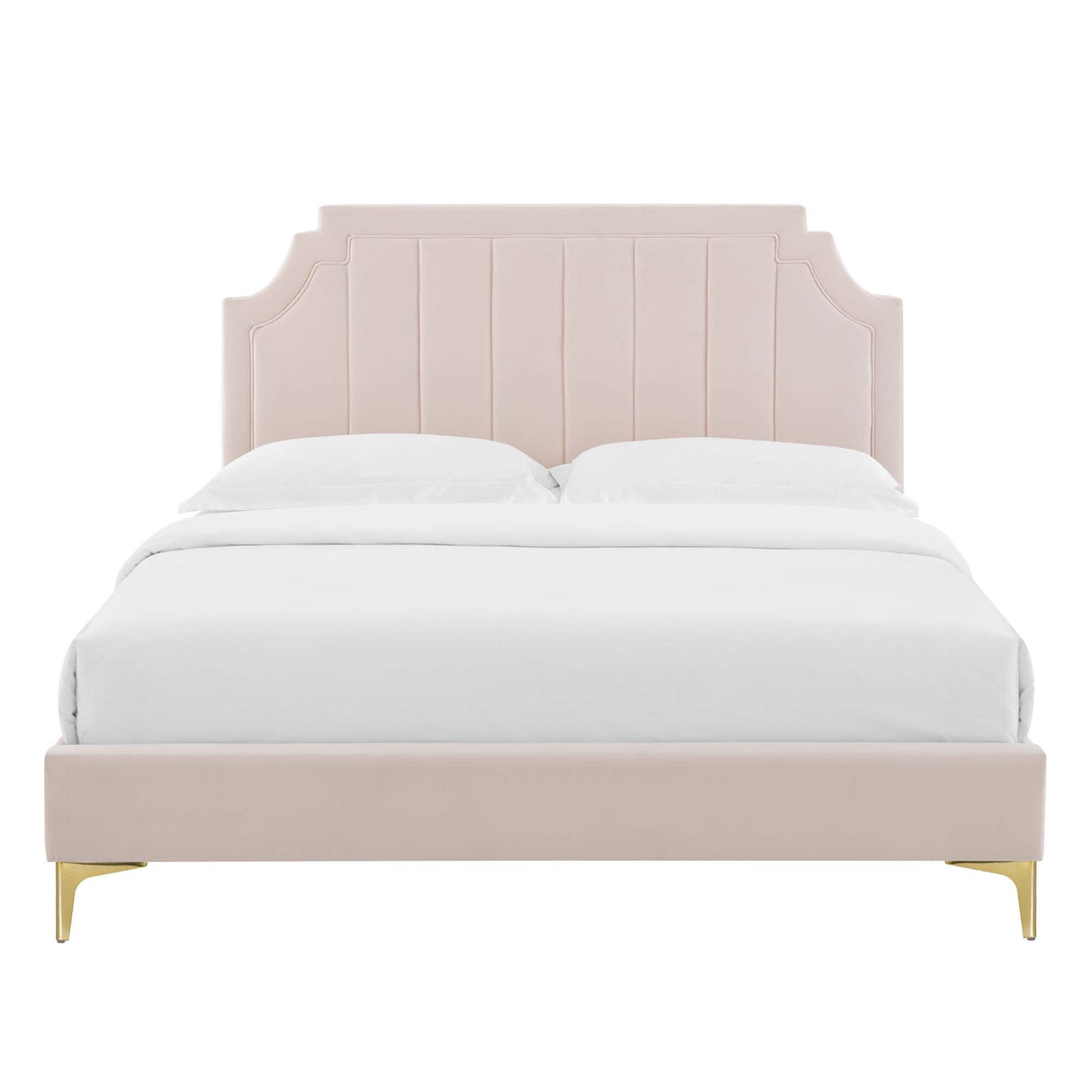Sienna Performance Velvet Queen Platform Bed by Modway