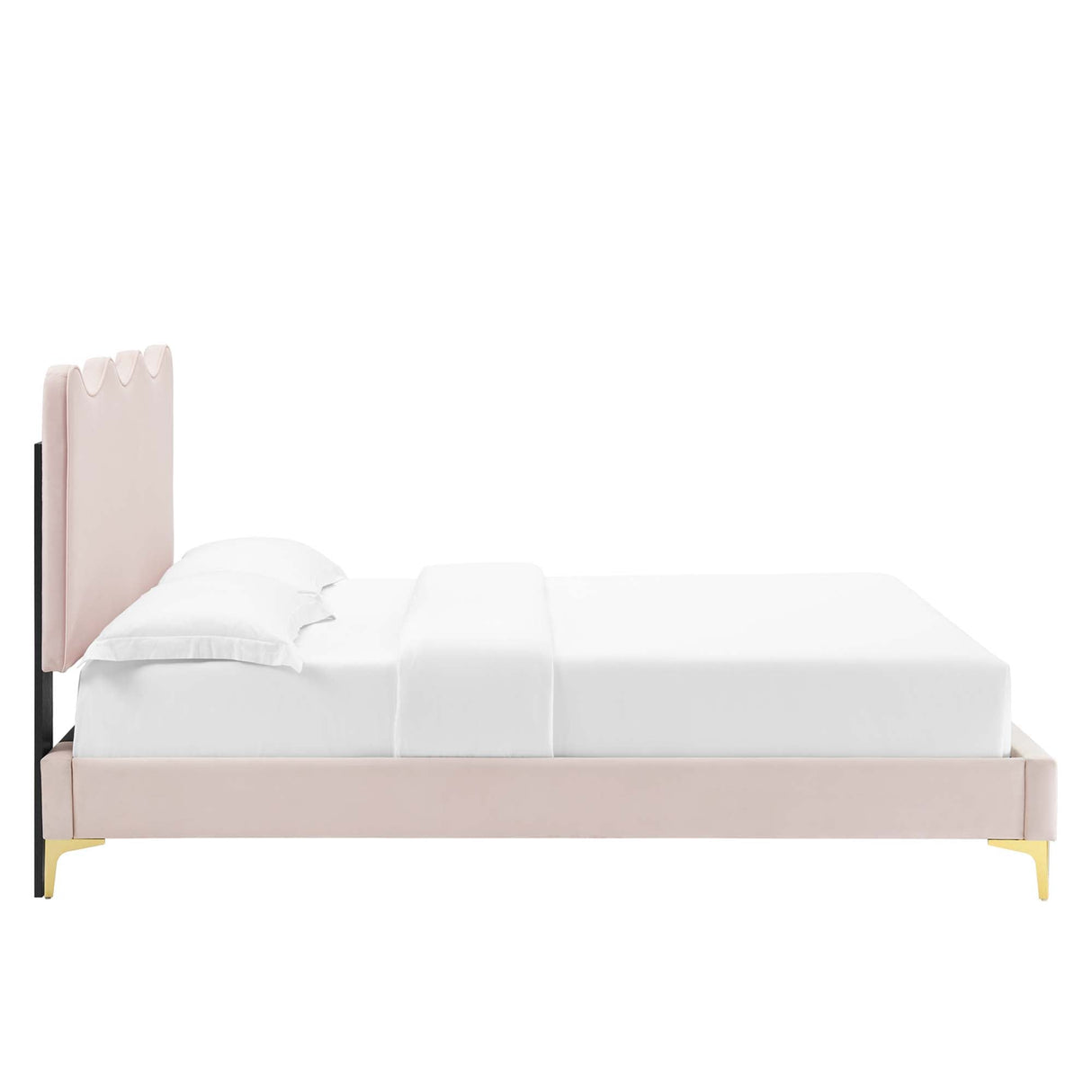 Current Performance Velvet Full Platform Bed by Modway