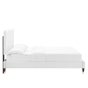Current Performance Velvet Full Platform Bed by Modway