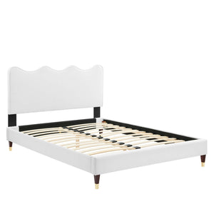 Current Performance Velvet Full Platform Bed by Modway
