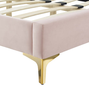 Current Performance Velvet Queen Platform Bed by Modway