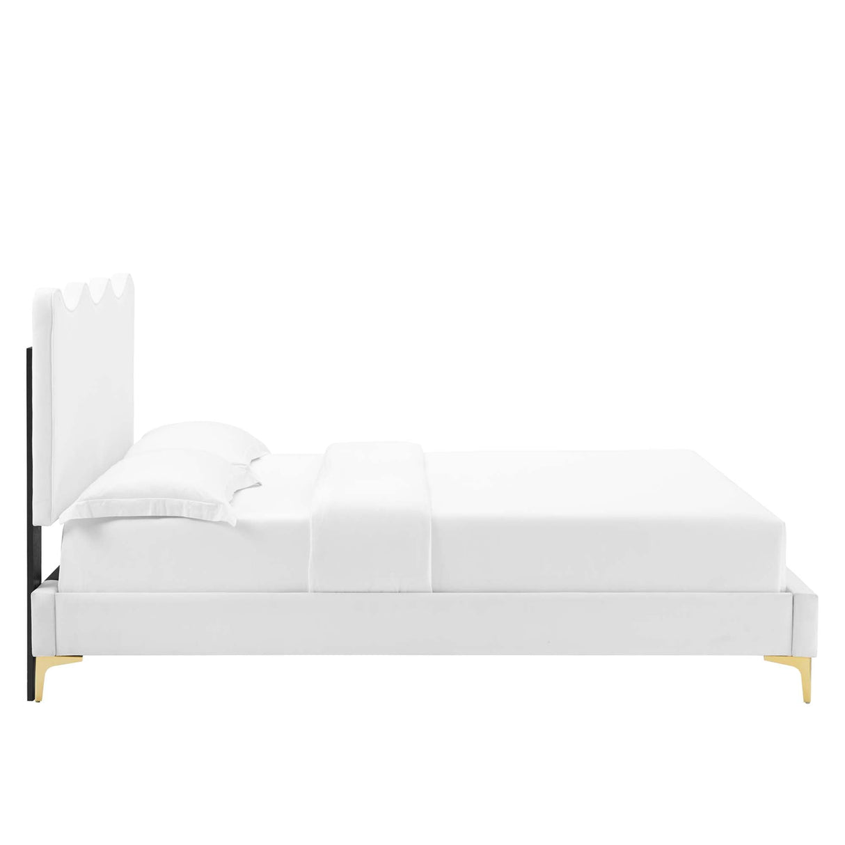 Current Performance Velvet Queen Platform Bed by Modway