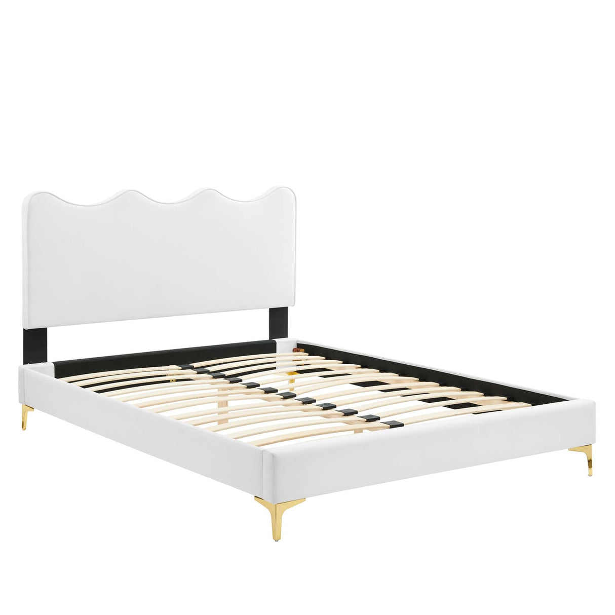 Current Performance Velvet Queen Platform Bed by Modway