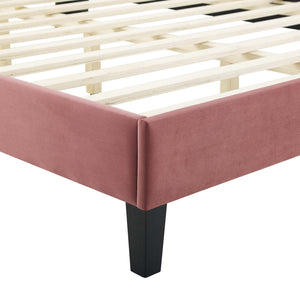 Current Performance Velvet Queen Platform Bed by Modway
