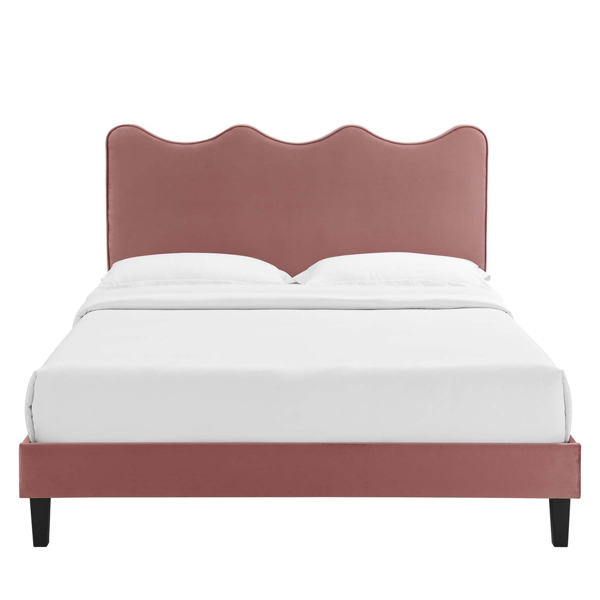 Current Performance Velvet Queen Platform Bed by Modway