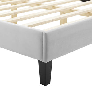 Current Performance Velvet Queen Platform Bed by Modway