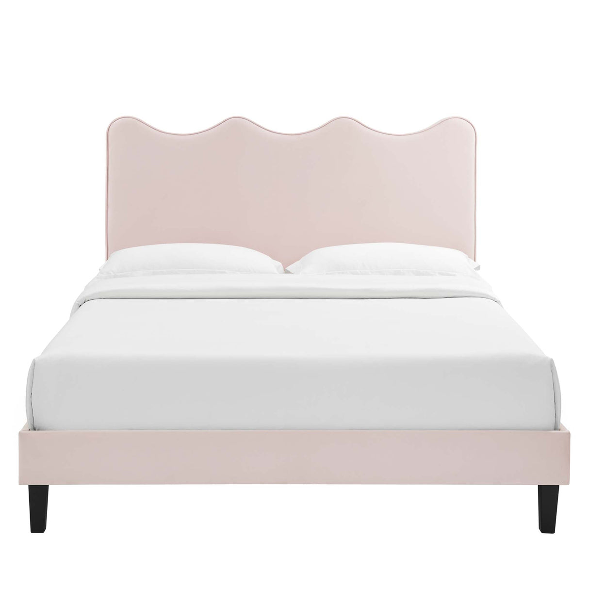 Current Performance Velvet Queen Platform Bed by Modway