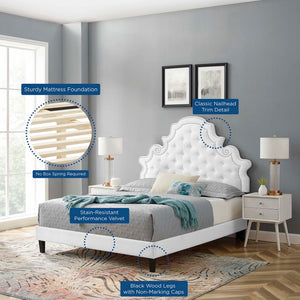 Gwyneth Tufted Performance Velvet Twin Platform Bed by Modway