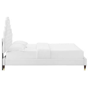 Gwyneth Tufted Performance Velvet Full Platform Bed by Modway