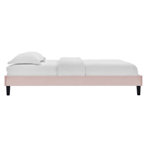 Amber Performance Velvet Queen Platform Bed by Modway