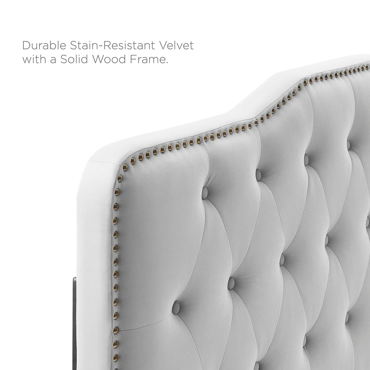 Amber Tufted Performance Velvet King Platform Bed by Modway