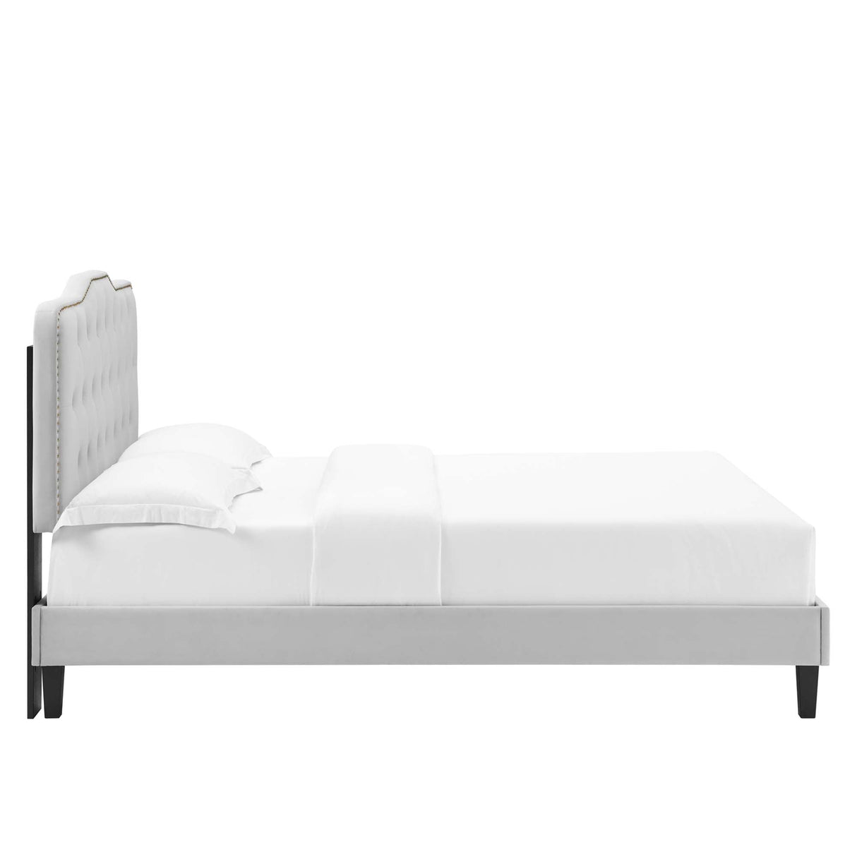 Amber Tufted Performance Velvet King Platform Bed by Modway
