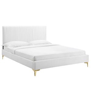 Peyton Performance Velvet Full Platform Bed by Modway