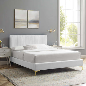 Peyton Performance Velvet Full Platform Bed by Modway