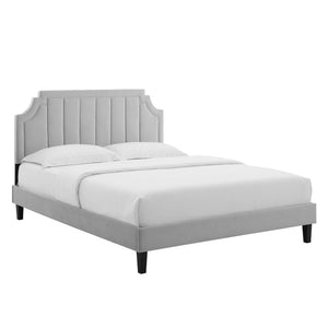 Sienna Performance Velvet Twin Platform Bed by Modway
