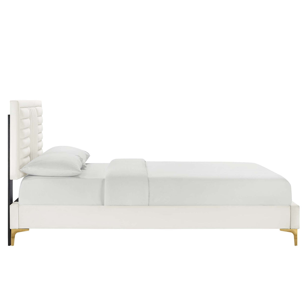 Sofia Channel Tufted Performance Velvet Queen Platform Bed by Modway