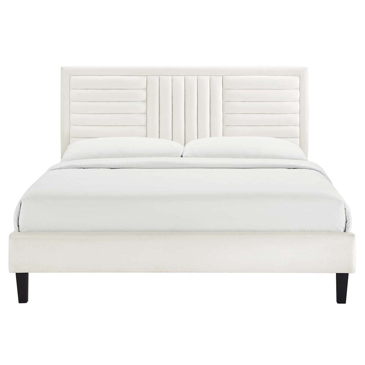 Sofia Channel Tufted Performance Velvet King Platform Bed by Modway