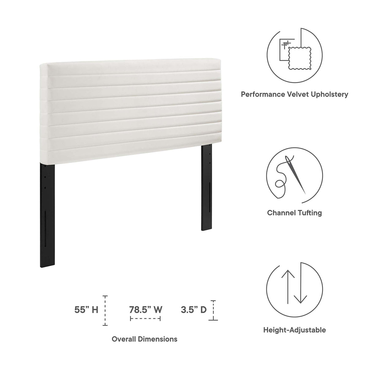 Tranquil Full/Queen Headboard by Modway