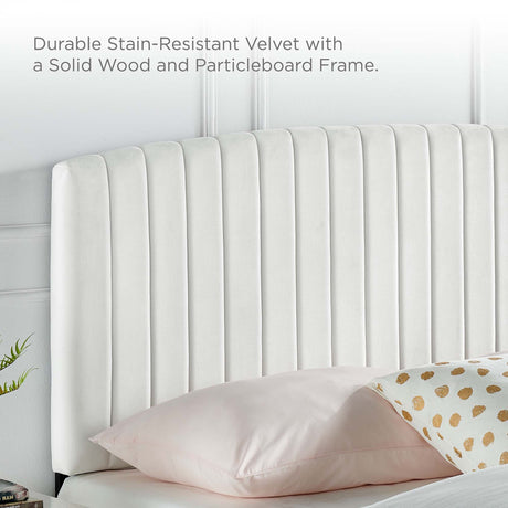 Alessi Performance Velvet Full Platform Bed by Modway