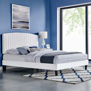 Alessi Performance Velvet Full Platform Bed by Modway