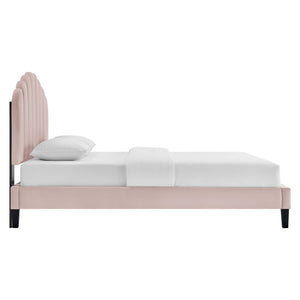Daisy Performance Velvet Twin Platform Bed by Modway