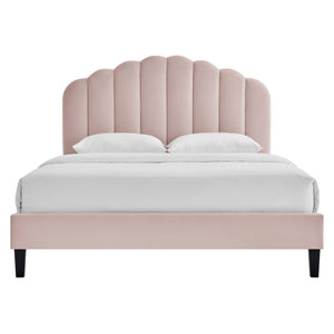 Daisy Performance Velvet Twin Platform Bed by Modway