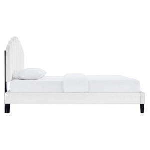 Daisy Performance Velvet Twin Platform Bed by Modway