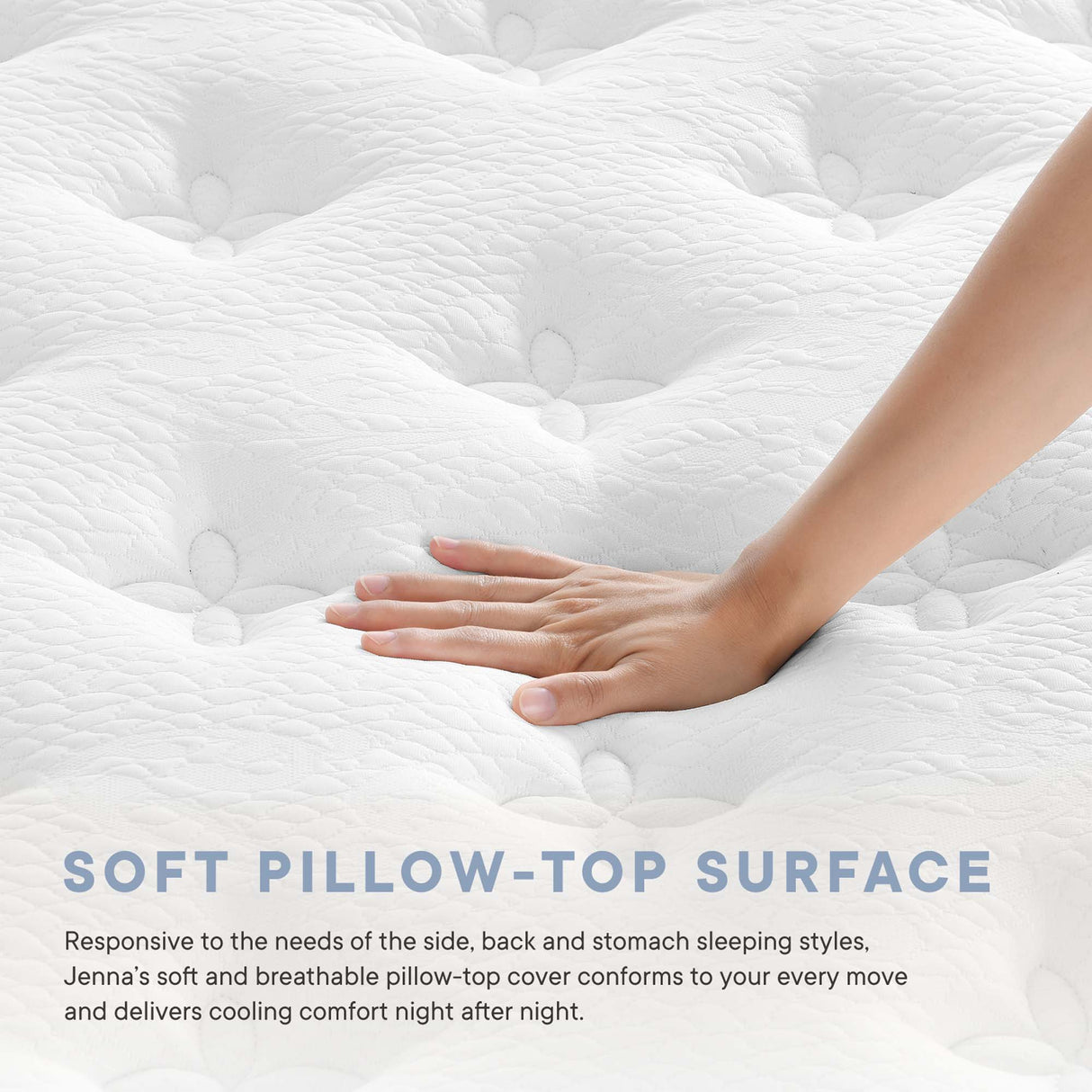 Jenna 6" Innerspring and Foam King Mattress by Modway