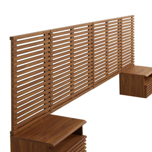 Render Wall Mount King Headboard and Nightstands by Modway