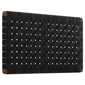 Sparta Weave Wall-Mount Vegan Leather Twin Headboard by Modway
