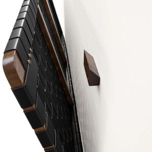Sparta Weave Wall-Mount Vegan Leather Twin Headboard by Modway