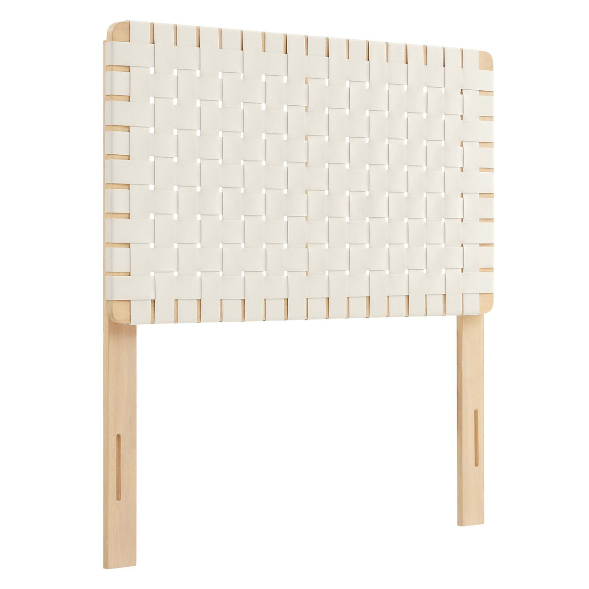 Sparta Weave Vegan Leather Twin Headboard