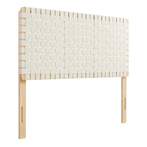 Sparta Weave Vegan Leather Full Headboard by Modway