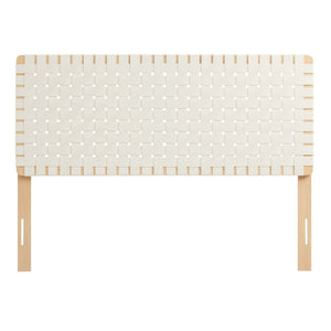 Sparta Weave Vegan Leather Full Headboard by Modway