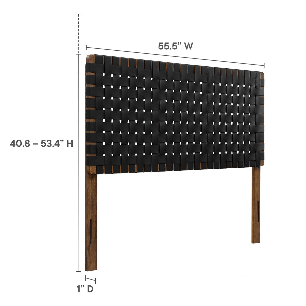 Sparta Weave Vegan Leather Full Headboard by Modway
