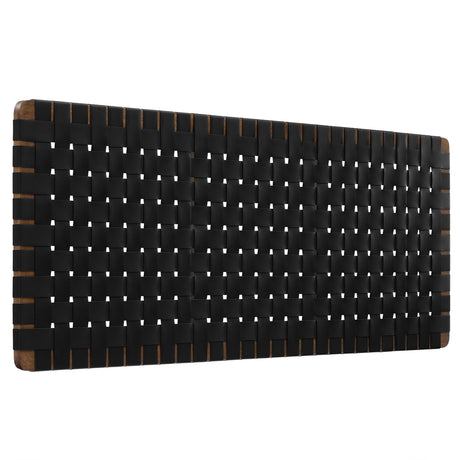 Sparta Vegan Leather Weave Queen Headboard by Modway