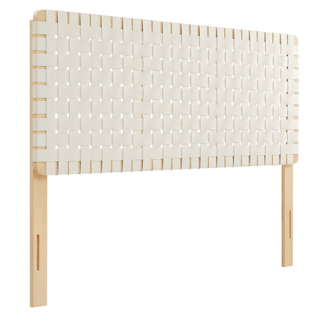 Sparta Weave Vegan Leather Queen Headboard by Modway