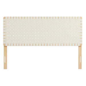 Sparta Weave Vegan Leather Queen Headboard by Modway