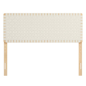Sparta Weave Vegan Leather Queen Headboard by Modway