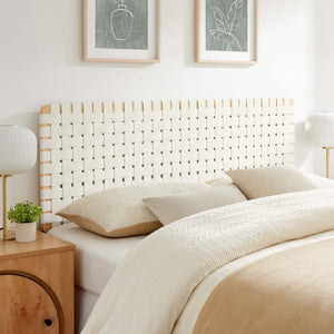 Sparta Weave Vegan Leather Queen Headboard by Modway