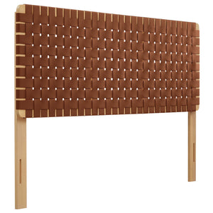Sparta Weave Vegan Leather Queen Headboard by Modway