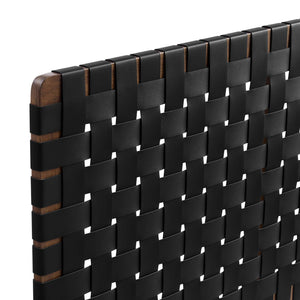 Sparta Weave Vegan Leather Queen Headboard by Modway